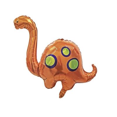 Balão Metalizado Dinossauro Laranja - 80cm