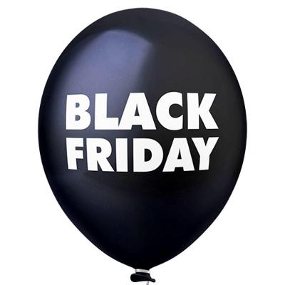 Balão Estampado Black Friday Preto - 11 Polegadas - 25 Unidades