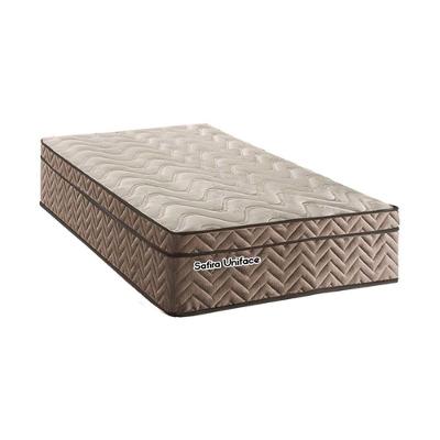 Colchão Solteiro Molas Ensacadas Masterpocket Safira Uniface Rustico Bege 88x188x30 - Paropas