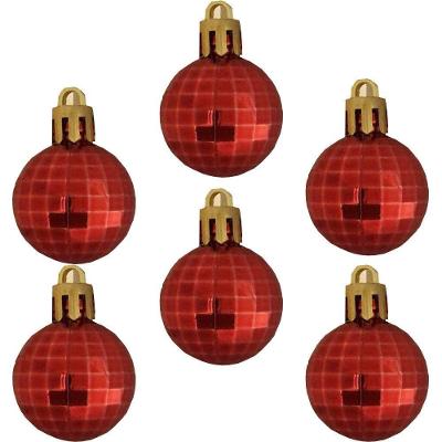 Bolinha De Natal Facetada Vermelha 2cm - 15 Unidades (duplicado)