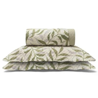 Cobre Leito Buettner Casal Microfibra Renove Estampado Angelus 3 Peças Bege