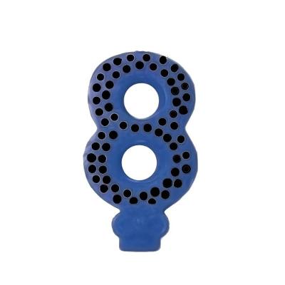Vela De Aniversário Poá Azul - N8