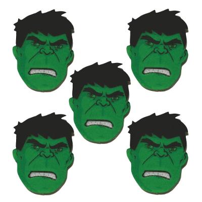 Aplique Para Lembrancinha Hulk - 5 Unidades