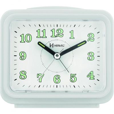 Relógio Despertador Branco Dois Alarme Super Alto Pilha Branco - Branco