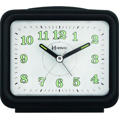 Relógio Despertador Branco Dois Alarme Super Alto Pilha Preto - Preto