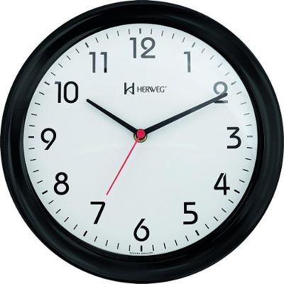 Relógio De Parede Quartz 28 Cm Preto - Preto