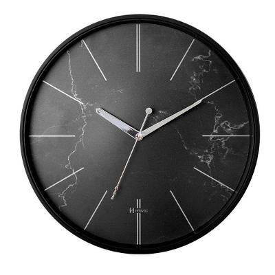 Relógio Parede Herweg Vidro 34,6 Cm Preto Fosco 6869 Preto - Preto