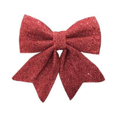 Laço Pronto Vermelho Glitter Natal - 25cm X 20cm
