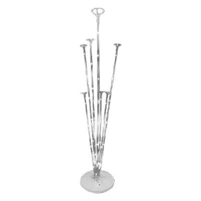 Suporte De Balões Com Base Branca E Leds Brancas - 70cm