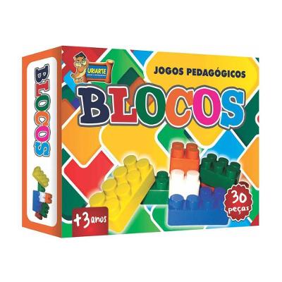Blocos De Montar Coloridos - 30 Peças