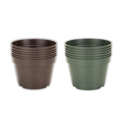 Kit Vaso Plantio P11 Com 6 Unidades Cor Marrom