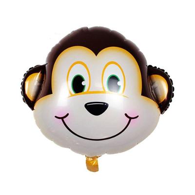 Balão Metalizado Cabeça De Macaco - 20 Polegadas