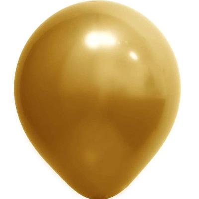 Balão Cromado Ouro - 16 Polegadas - 12 Unidades