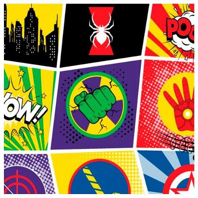 Tnt Estampado Super-heróis - 5 Metros