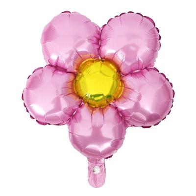 Balão Metalizado Flor Rosa Claro - 18 Polegadas