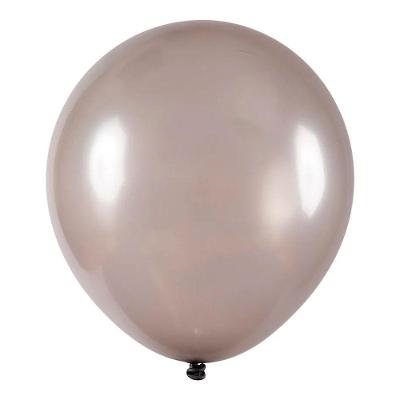 Balão De Látex Metalizado Prata - 7 Polegadas - 50 Unidades