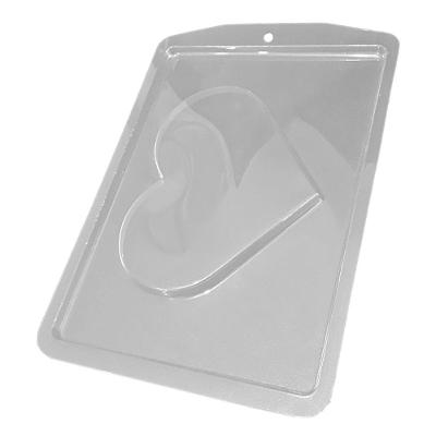 Forma De Acetato Coração Plano - 10 Unidades