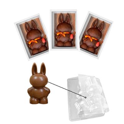 Forma De Silicone Coelho Grande 10,2cm X 18cm