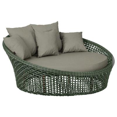 Chaise Hungria Pintura Marrom Corda Náutica E8 Trama Verde