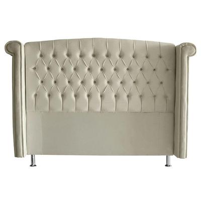 Cabeceira De Cama Box Toquio Casal 140 Cm Suede Porcelana Eli Móveis E Decoração