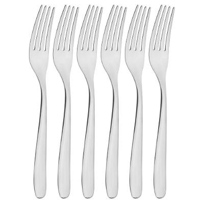 Kit 6 Garfos De Mesa Tramontina Havaí Em Aço Inox