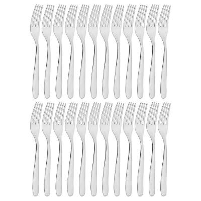 Kit 24 Garfos De Mesa Tramontina Havaí Em Aço Inox
