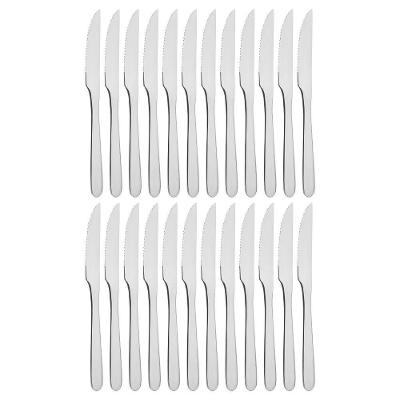 Kit 24 Facas De Mesa Churrasco Serra Tramontina Havaí Em Aço Inox