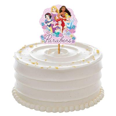 Topo De Bolo Princesas Disney Parabéns