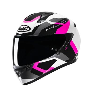 Capacete Hjc C10 Tins Branc Cinz Pret Rosa 58