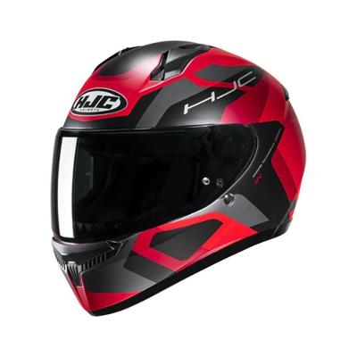 Capacete Hjc C10 Tins Verm Cinz Pret 56