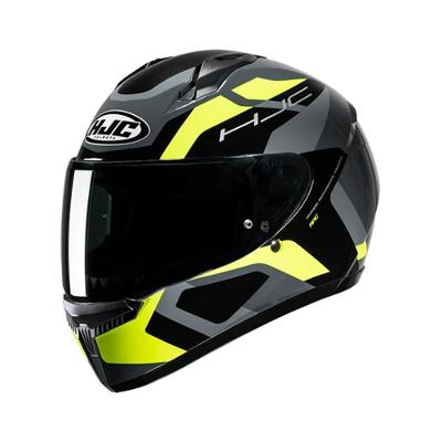 Capacete Hjc C10 Tins Cinz Verd Pret 58