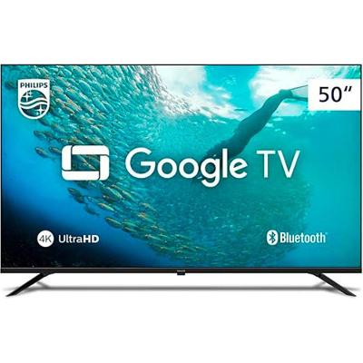 Televisão Smart PUG7019 50 Polegadas 4K Wi Fi Voz Google Preto Bivolt