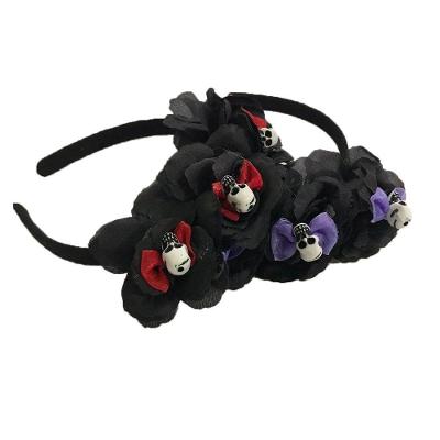 Tiara Com Mini Caveiras Halloween - 1 Unidade