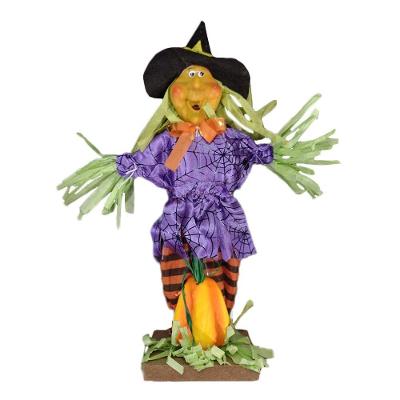 Espantalho Halloween Bruxa De Mesa - 30cm X 15cm