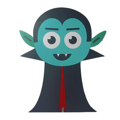 Enfeite De Mesa Vampiro Halloween Mdf - 22cm X 19cm