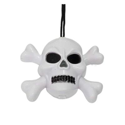 Colar De Halloween Caveira Pisca Pisca - 1 Unidade