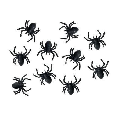 Mini Aranhas Pretas Decoração De Halloween 20 Unidades