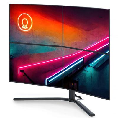 Suporte De Mesa Para 4 Monitores Até 24 Octoo Clipway-4 Titanium