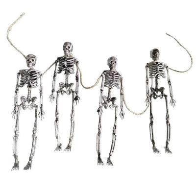 Varal Decorativo De Esqueletos Halloween - 100cm