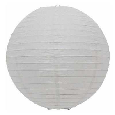 Lanterna Luminária Oriental De Tecido Branca - 30cm