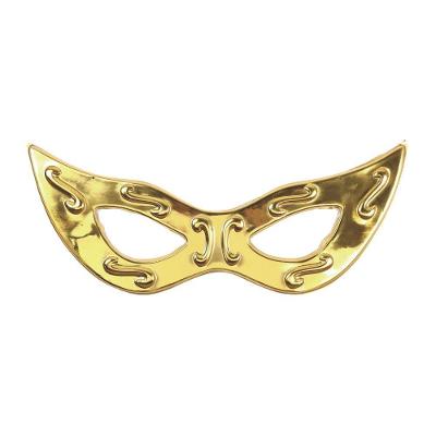 Máscara Decorativa Grande Festa Carnaval - 1 Unidade Cor Dourado