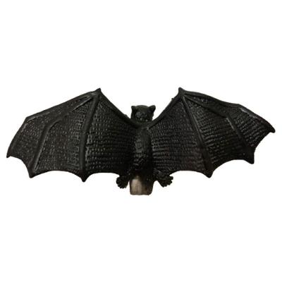 Morcego Halloween De Látex Preto E Cinza - 20cm