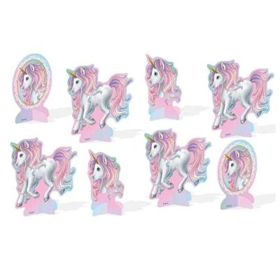 Decoração De Mesa Unicórnio - 8 Itens