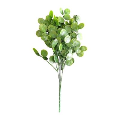 Flor Artificial Buquê Capim Verde Com 5 Galhos - 38cm