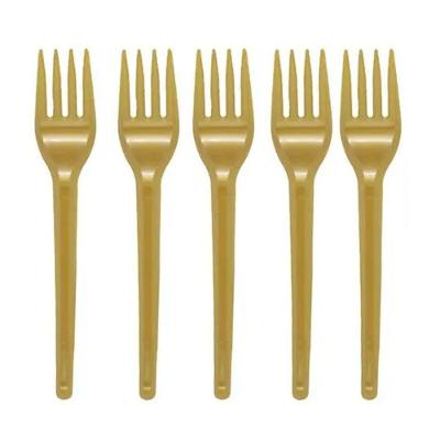 Garfinho Descartável Dourado Para Festas - 50 Unidades