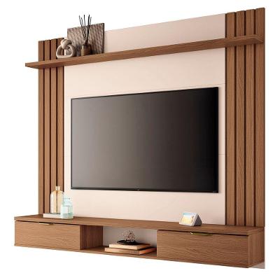 Painel Tv 70 180cm Bancada Suspensa Solle H01 Off-castanho - Mpozenato