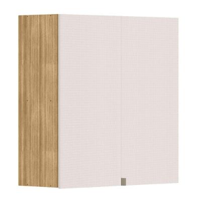 Armário De Cozinha Aéreo 80cm 2 Portas Minsk Z06 Freijó/soft - Mpozenato