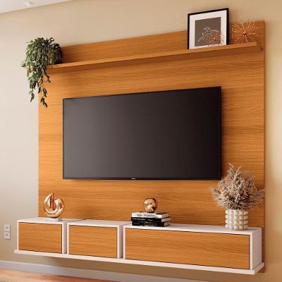 Painel Tv 70 180cm Bancada Suspensa Max Off-cinamomo - Hb Móveis