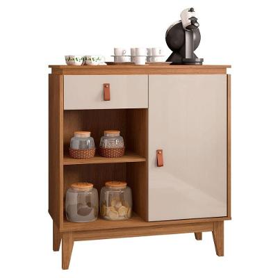 Aparador Balcão Cantinho Do Café Dália C14 Off White/cedro - Mpozenato
