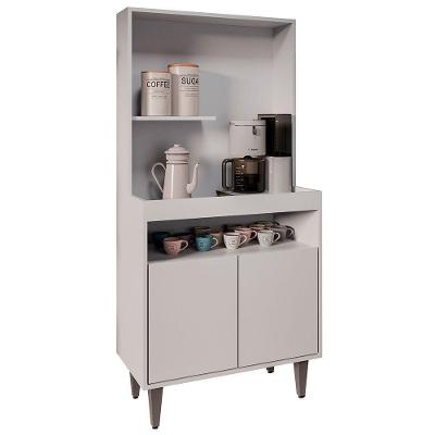 Armário De Cozinha 2 Portas Cantinho Do Café 70cm Bella Z34 Branco - Mpozenato